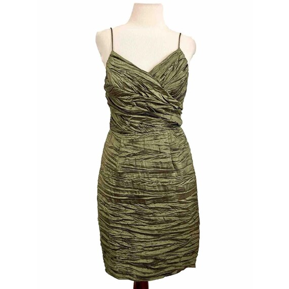 niki livas green dress VTG Niki Livas Dress Green Size 4 Spaghetti Straps Rushed Pencil Formal  Prom