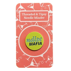 Needlepoint Mafia Needle Minder, Soft Enamel Magnetic Pin