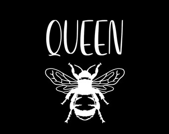 Abeja Reina, Pegatina de Vinilo de Abeja Reina, Pegatina para Portátil de Abeja Reina, Pegatina para Botella de Agua de Abeja Reina