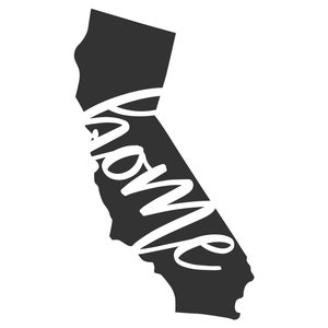 California Is My Home Vinyl Sticker, Car Sticker, California Sticker, State of California Sticker