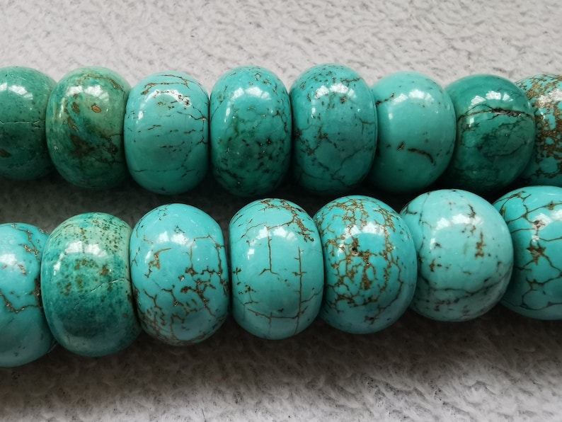 20Pcs Turquoise Gemstone Heishi Spacer Beads 8MM 10MM 12MM 14MM 16MM 18MM 20MM 