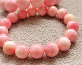 M. Cohen スカルブレスレット　ピンクメッキ クンツァイト（マクラメブレスレット/天然石アクセサリー） | UrasiSa