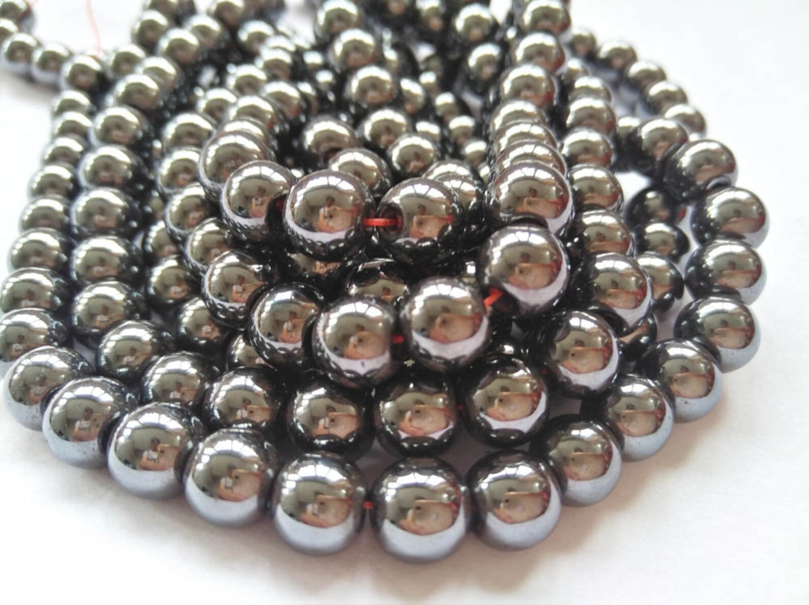 Genuine Hematite Beads Grade AAA Natural Gemstone Round Loose Etsy