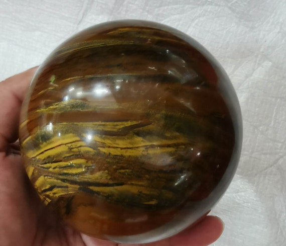 New Falcon Eye Sphere Stone Crystal Ball Natural Falcon Eye Etsy