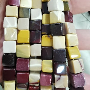 16inch 40pcs --Dakota Stones Sunset Mookaite 10mm Cube/Dice scatola quadrata Pietre preziose perline sciolte