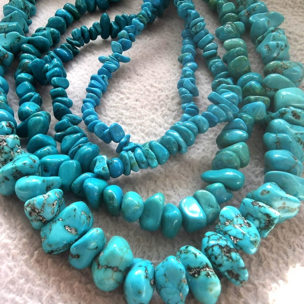 6mm to 25mm  Turquoise Beads,freeform Smooth Rough Rondelle Nugget Chip Loose Gemstone Beads 16inch for jewelry making