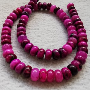 100pcs Purple Cherry pink Rondelle Jade, Emerald Green Jade 16&quot; full strand   rondelle heishi wheel abacus loose beads 6mm 8mm 10mm