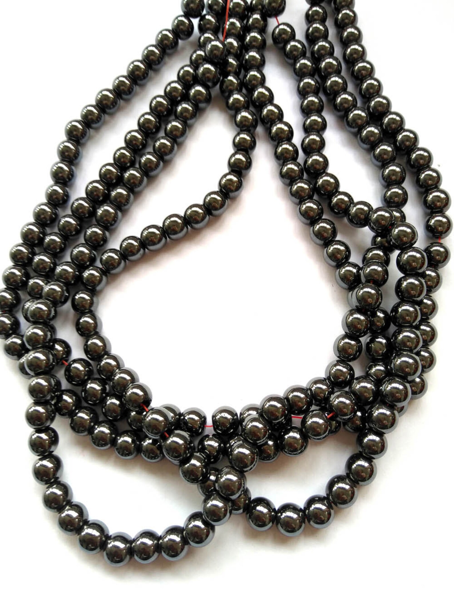 Genuine Hematite Beads Grade AAA Natural Gemstone Round Loose Etsy