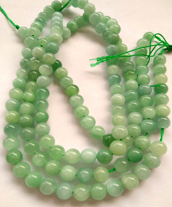 Genuine jadeite Nephrite Jade, round ball green jade bead 6mm, 8mm, 10mm  12mm 14mm for bracelet-necklace -earrings stone 16inch