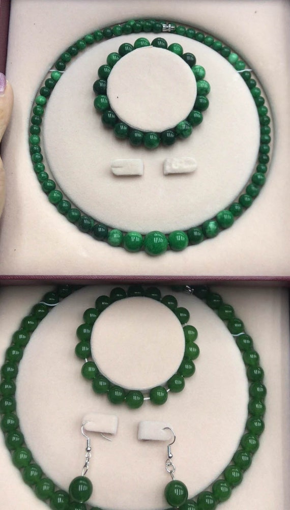 Orecchini Pendenti In Giada Verde Lime: Pendenti In Argento Sterling - Foto 4