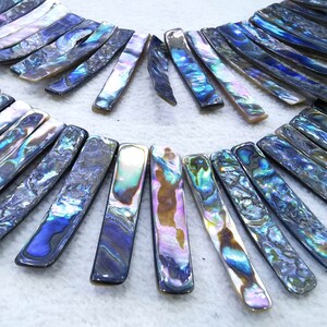 50pcs  Natural pearl shell Beads,Rainbow Abalone shell,Grey Black Shell Horn -rectangle-horse eye  earrings pendant  spacer beads