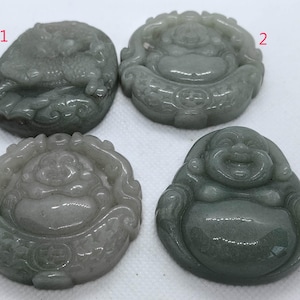Guanyin Anhänger Halskette Jade Anhänger natürliche burmesische Jadeit Authentisch zertifizierte echte eisige Jadeit Jade Hand geschnitzte Donut PI Pixiu