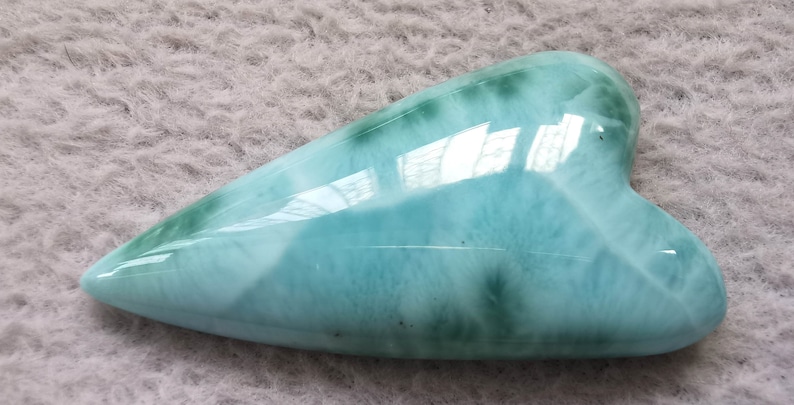 Wholeale 10PCS Rare Larimar Cabs freeform heart Rectangle teardrop oval Dolphin stone blue pectolite loose larimar pendant gemstones