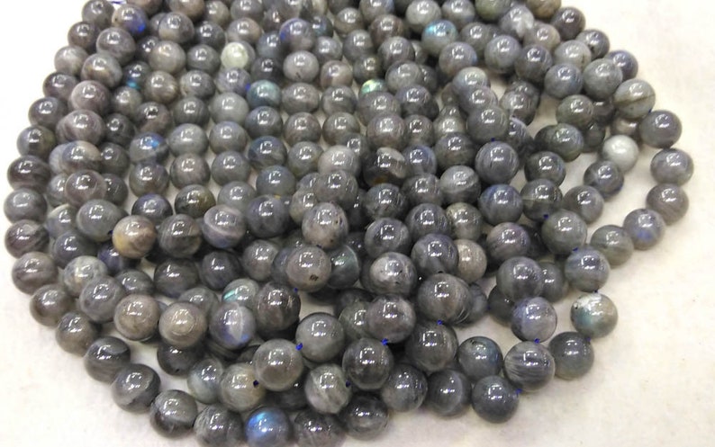 high quality Genuine Labradorite gemstone blue flashy round loose beads jewelry gift 16inch 4-12mm