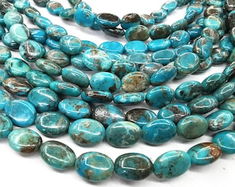 Rare Genuine Turquoise, gemstone natural turquoise,not treated egg Oval 10x14mm  loose Beads