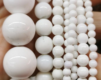 Genuine White agate round beads 8mm/10mm/12mm/14mm/16mm/18mm 16inch White onyx, semi-precious stone, white color DIY beads, gemstone supply