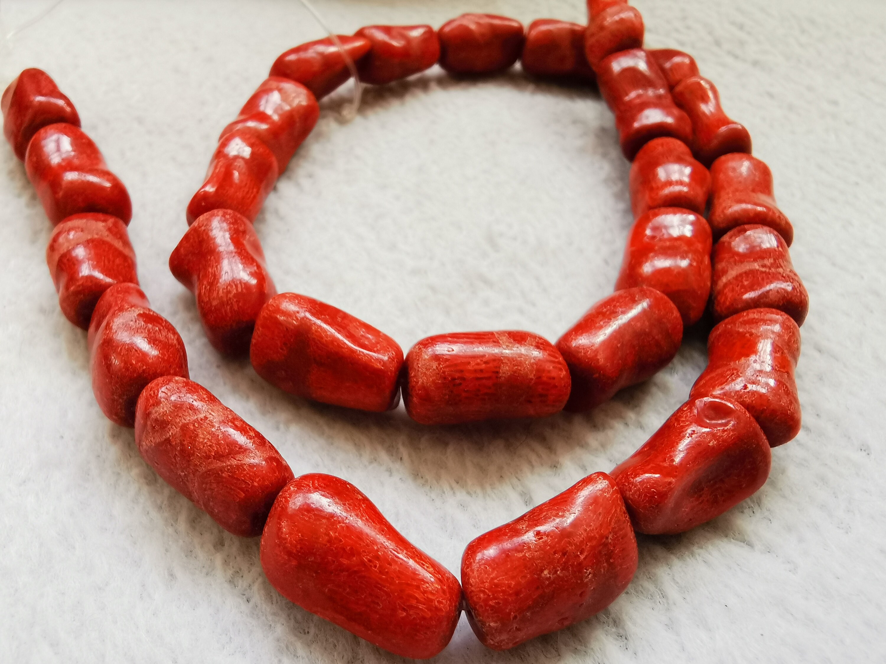 Natural red 2024 coral beads