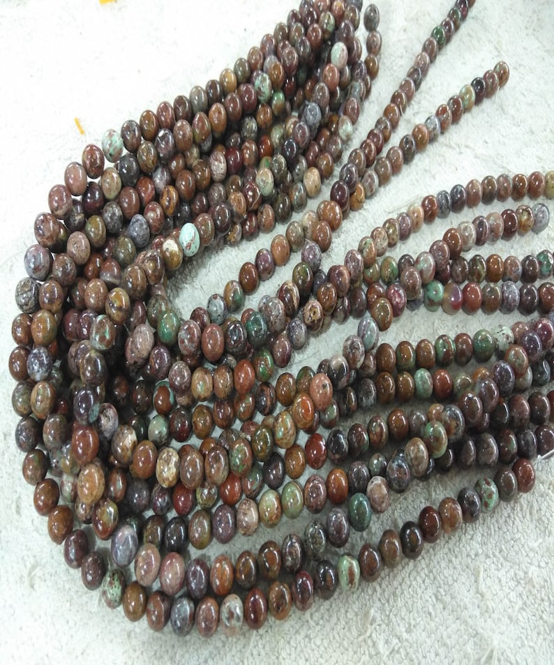 necklace 16inch Natural brown jasper Beads Genuine Gemstone Round Ball Loose Beads 4mm 6mm 8mm 10mm for earrings-bracelet