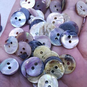 12mm Genuine Purple Red -grey Black Shell Buttons - Mother of Pearl ...