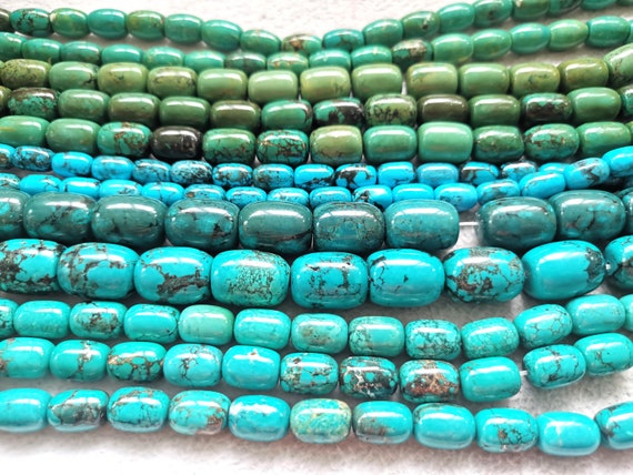Lot De Perles Disques En Turquoise - Ronde - Pour Création Bijoux - Occasion