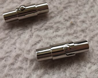 Stainless Steel Magnetic Leather Cord End Clasp Integral Clasp with Locking Mechanism Fit 3mm  4mm 5mm 6mm Leather Pleather Silk Satin Cord