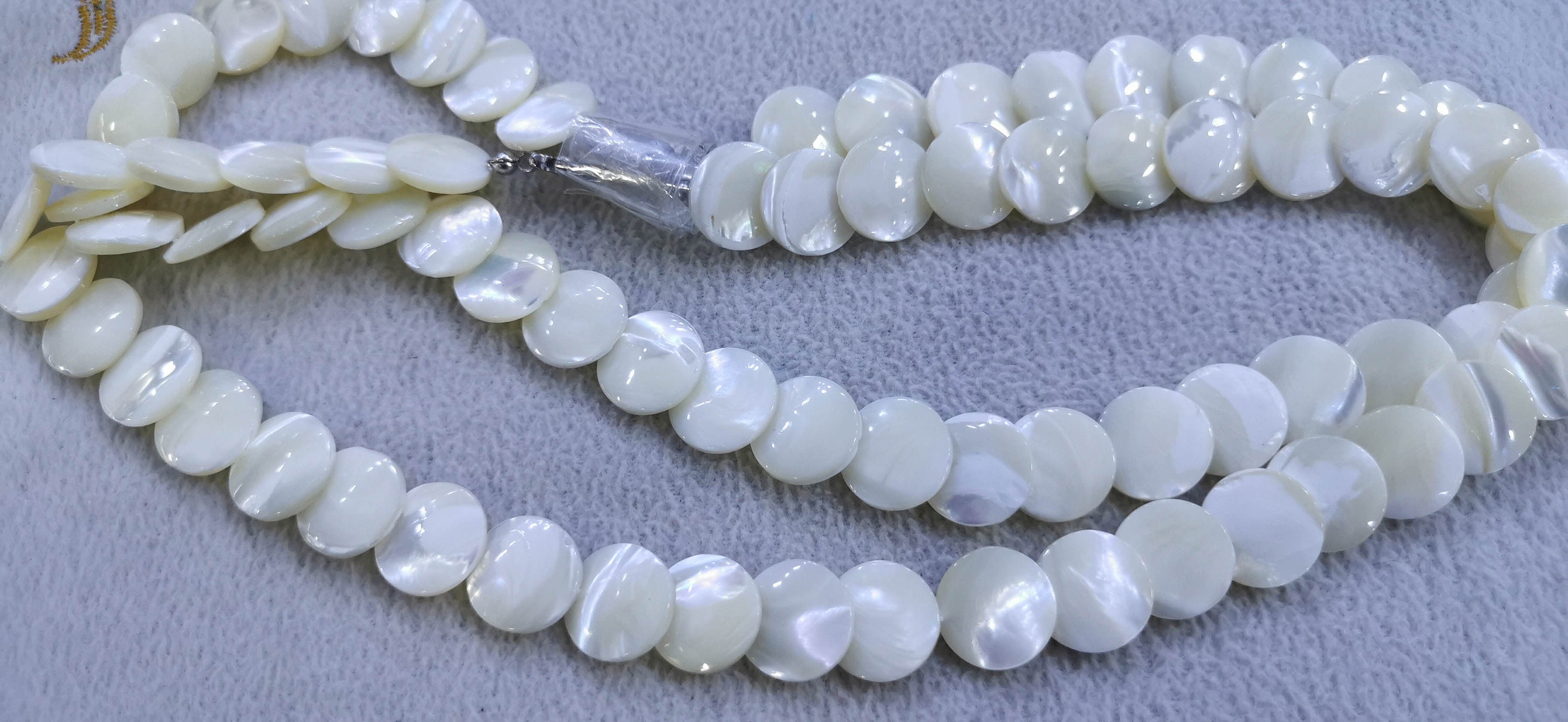 Collana Di Perle Di Riso Bianco Da 18 Pollici, Perle Di Perle Delicate, Moneta Di Riso Con Guscio Di Perla Bianca Collana Placcata Oro 18k, Regalo Da Damigella D'onore, Gioielli Di Nozze - Foto 10