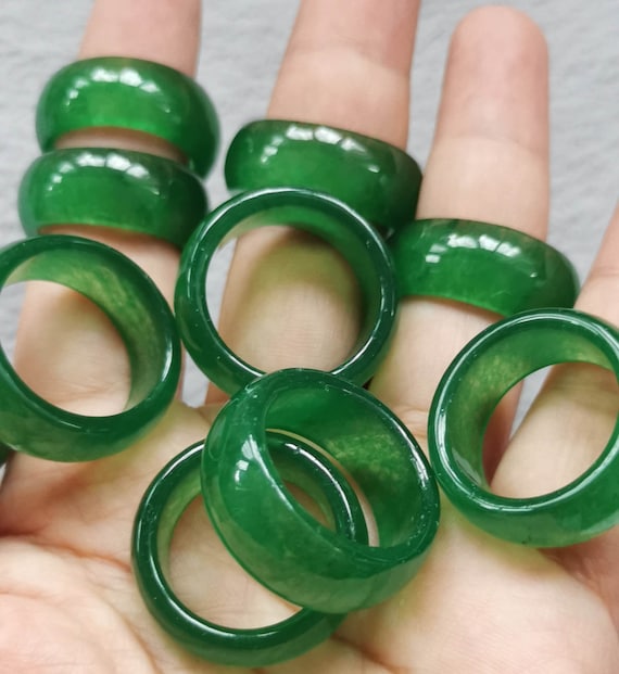 Anneau de bande de jade etroit canadien de haute qualite 6mm Anneau Anneau de jade Pendentif natural de lanneau de jade Etsy France