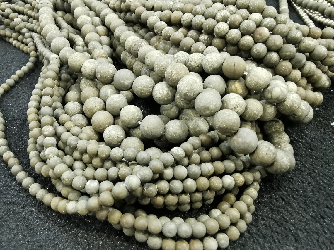 High quality Natural Pyrite Crystal Beads 6mm 8mm 10mm Etsy