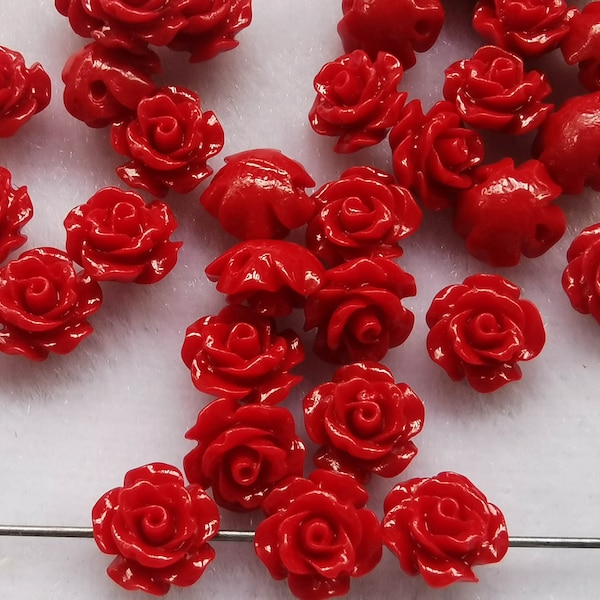 Resin Flower Beads Etsy