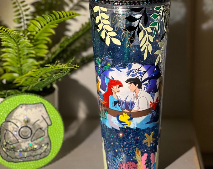 Featured listing image: Ariel Snow globe Starbucks tumbler