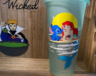 Ariel & Stitch Starbucks cup