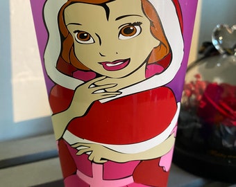 Belle Beauty and the Beast tumbler