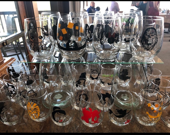 Featured listing image: Disney Wine Glasses