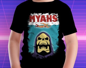 Myahs / CARTOON T Shirt / RETRO /  80s /Kids/ Unisex