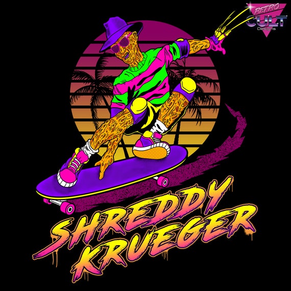 Shreddy Krueger / HORROR T Shirt / RETRO / FREDDY / Movies / 80s