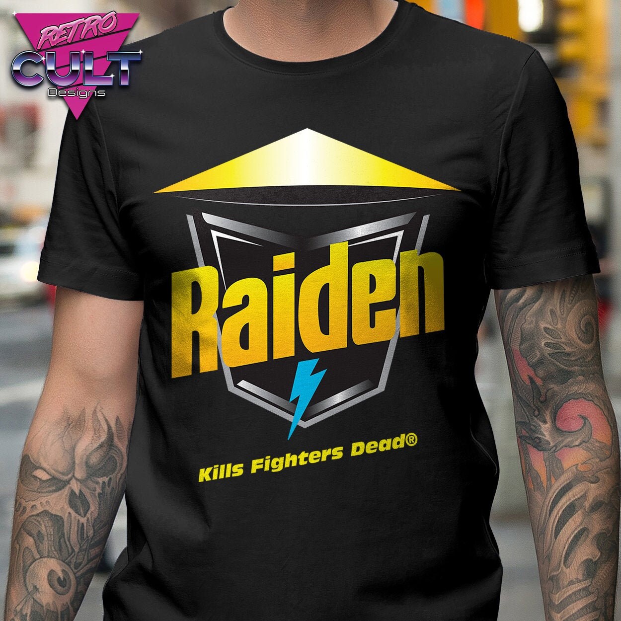 VIDEOGAME  T Shirt / RAIDEN  / Martial Arts / RETRO / Movies / 90s / Mens / Womens/ Unisex