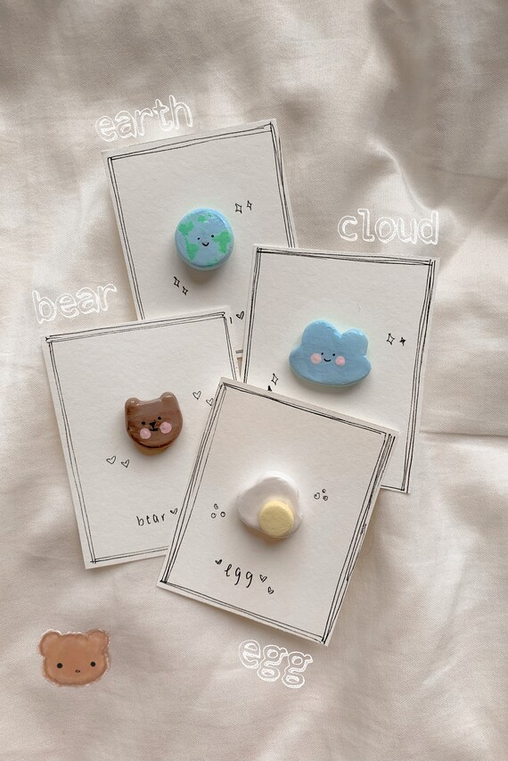 Clay Cloud Pin