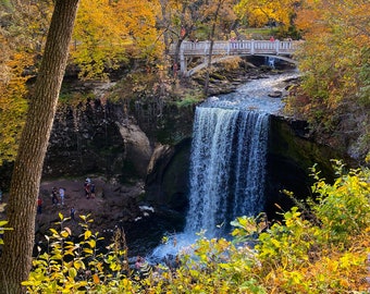 Minneopa Falls State Park waterfall