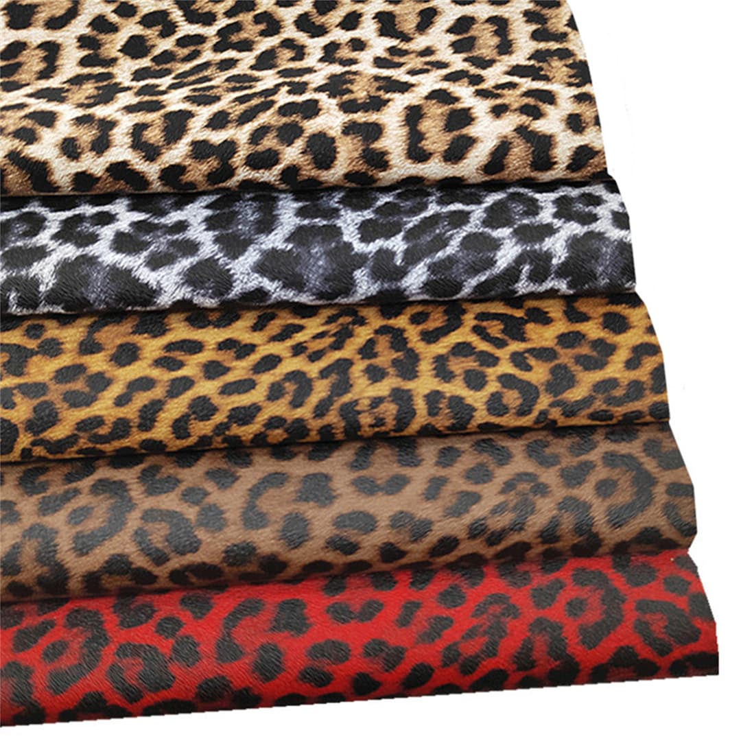 Leopard Print Faux Leather Sheet (11.8 X 52.8 Inch) - Etsy