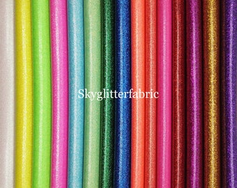 Neon Glitter Faux Leather Fabric, Smooth Glitter Sheets (11.8"x53")
