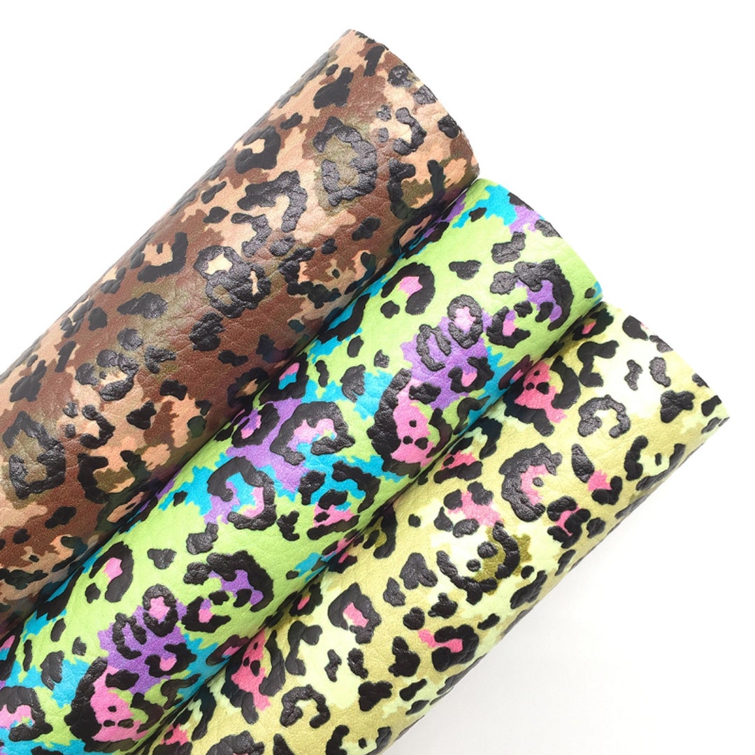 Leopard Backing Leopard Print Faux Leather Roll, Felt Backing, DIY Crafts - Etsy