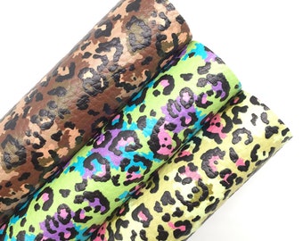 Leopard-Druck-Kunstlederrolle, Filzrücken, DIY-Handwerk