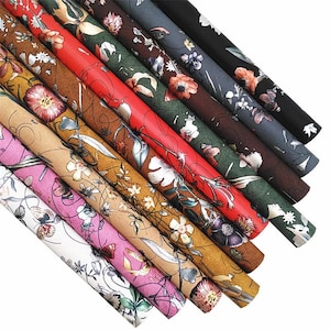 30X134CM 11,8 pollici x 52,8 pollici Pelle vintage floreale Pelle sintetica Pelle sintetica per borse Accessori Artigianato Fiocchi fai da te R2096