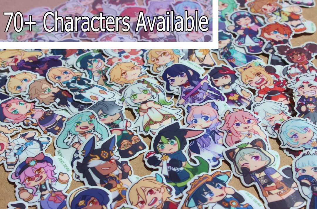 Genshin Impact Stickers - Etsy