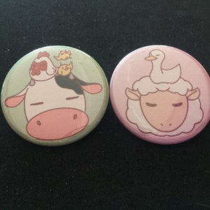 Harvest Moon Buttons 1.5&quot;