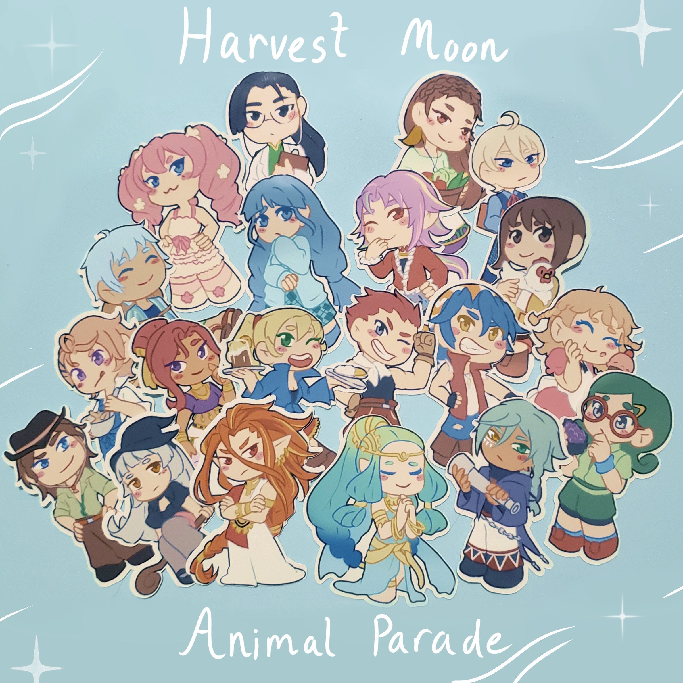 Harvest Moon Animal Parade/tree of Tranquility Stickers - Etsy Harvest Moon Animal Parade/tree of Tranquility Stickers - Etsy