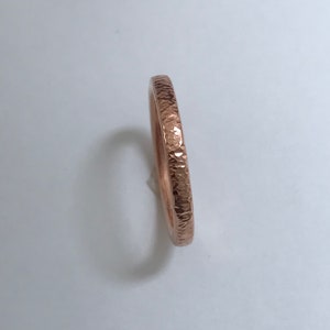 TEXTURED COPPER RING