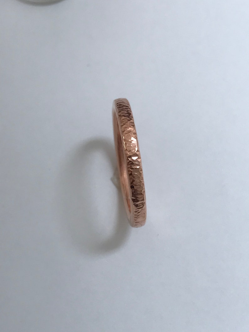 TEXTURED COPPER RING