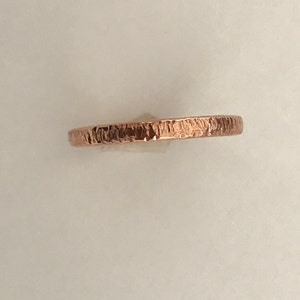 Textured Solid Copper ring Stackable ring men women