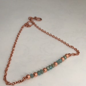 Solid Copper Bracelet Copper beads